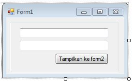 visual basic program untuk menampilkan isi TextBox dari form1 ke form2